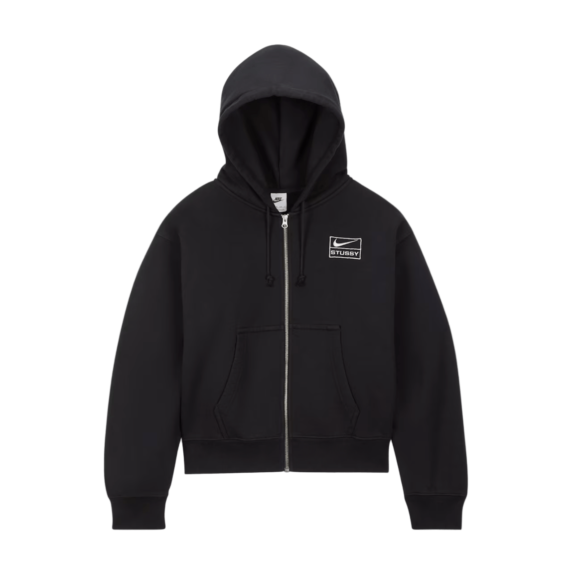 NIKE×stussy ジップアップフーディ　ブラック　S 210.jpg