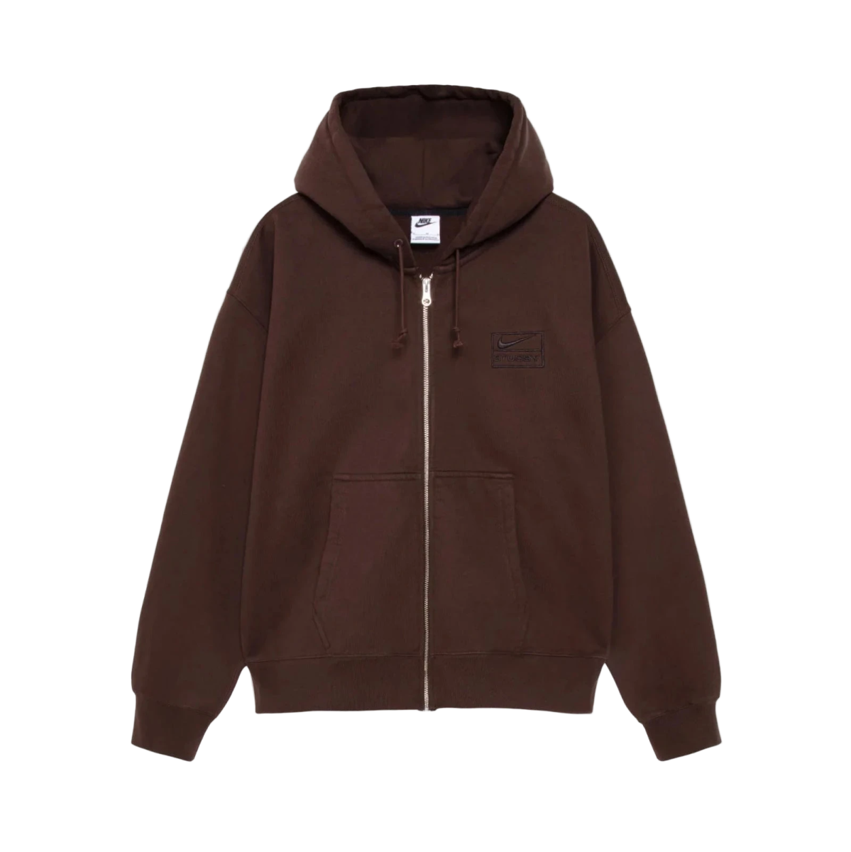 Stüssy x Nike Full-Zip Fleece Hoodie ´Dark Cinder´ | CollectKicks
