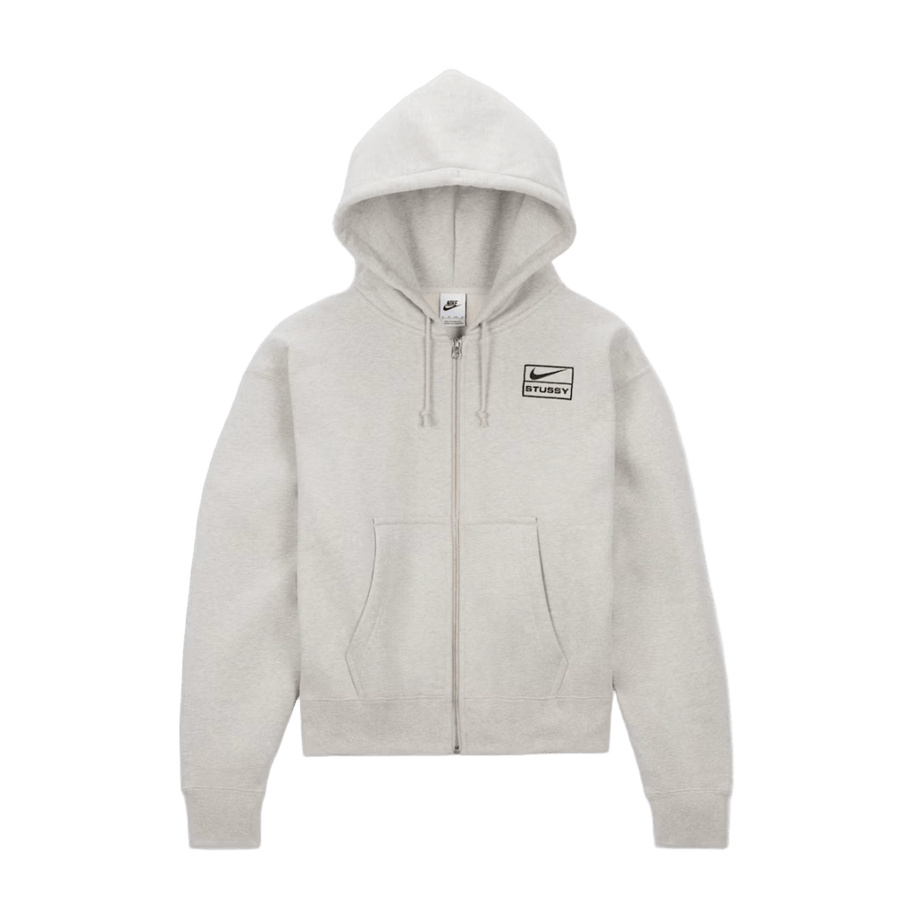 Stüssy x Nike Full - Zip Fleece Hoodie ´Grey Heather´  – sneaker autêntico da CollectKicks