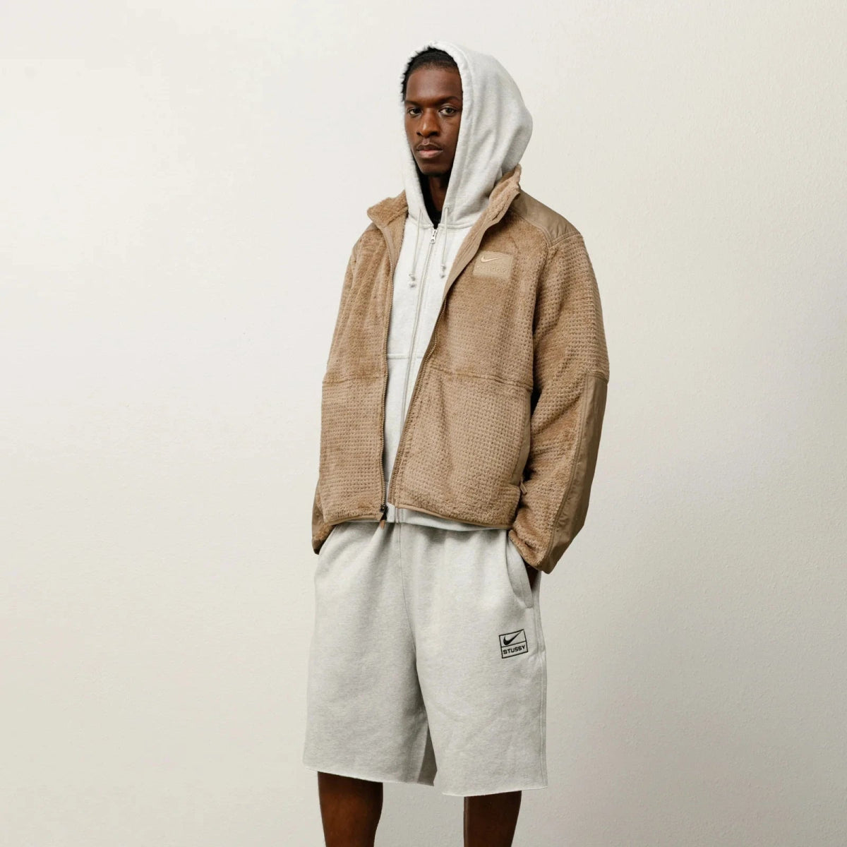 Stussy x Nike Full Zip Fleece Pine Nut | CollectKicks