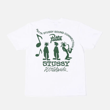 Stüssy x Patta Sound Connection Tee White  – sneaker autêntico da CollectKicks
