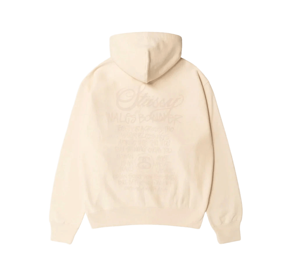 Stüssy x Wales Bonner Fleece Zip Hoodie ´Ivory´  – sneaker autêntico da CollectKicks