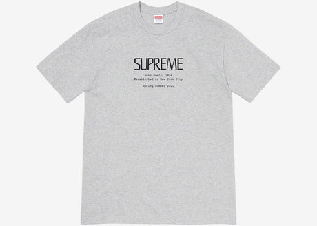 Supreme Anno Domini tee Heather Grey  – sneaker autêntico da CollectKicks