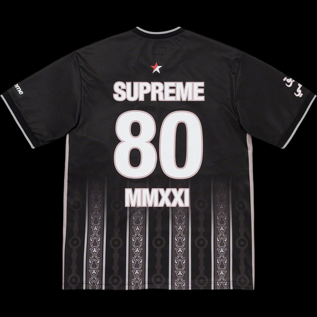 Supreme Arabic Logo Soccer Jersey Black  – sneaker autêntico da CollectKicks