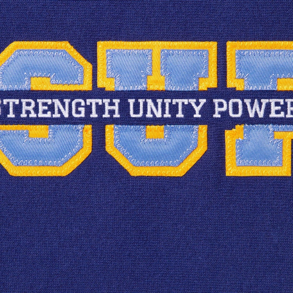 Supreme Collegiate Acronym Hooded Sweatshirt Royal  – sneaker autêntico da CollectKicks