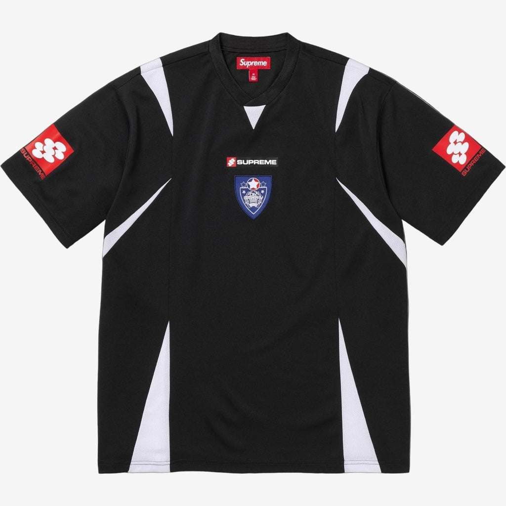 Supreme Crest Soccer Jersey Black  – sneaker autêntico da CollectKicks