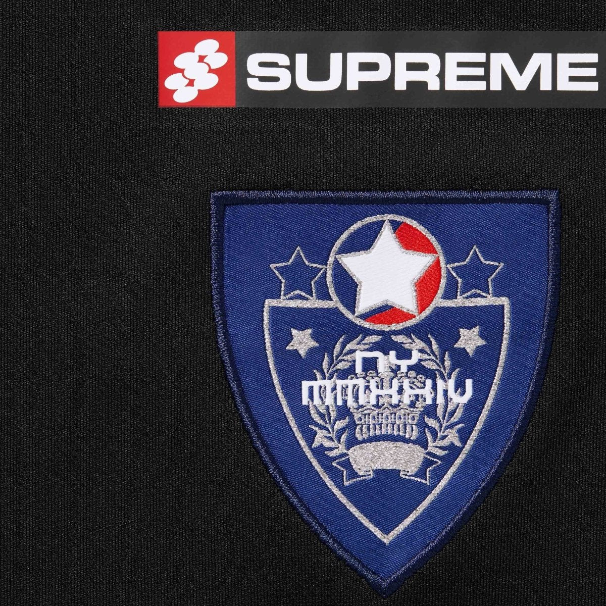 Supreme Crest Soccer Jersey Black | CollectKicks