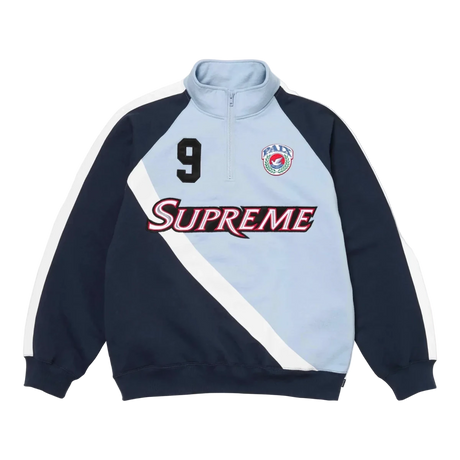 Supreme Equipé Half Zip Sweatshirt Light Blue  – sneaker autêntico da CollectKicks