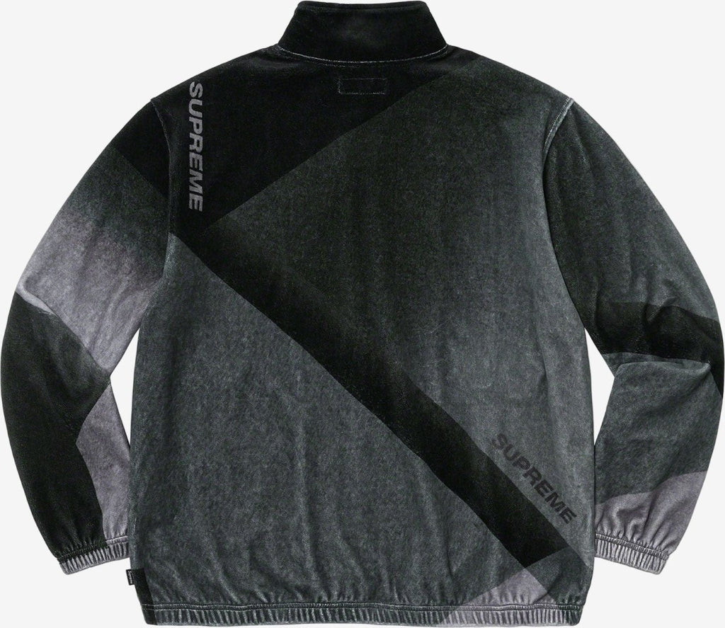 Supreme Geo Velour Track Jacket Black  – sneaker autêntico da CollectKicks
