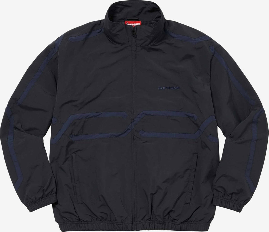 Supreme Inset Link Track Jacket Black  – sneaker autêntico da CollectKicks