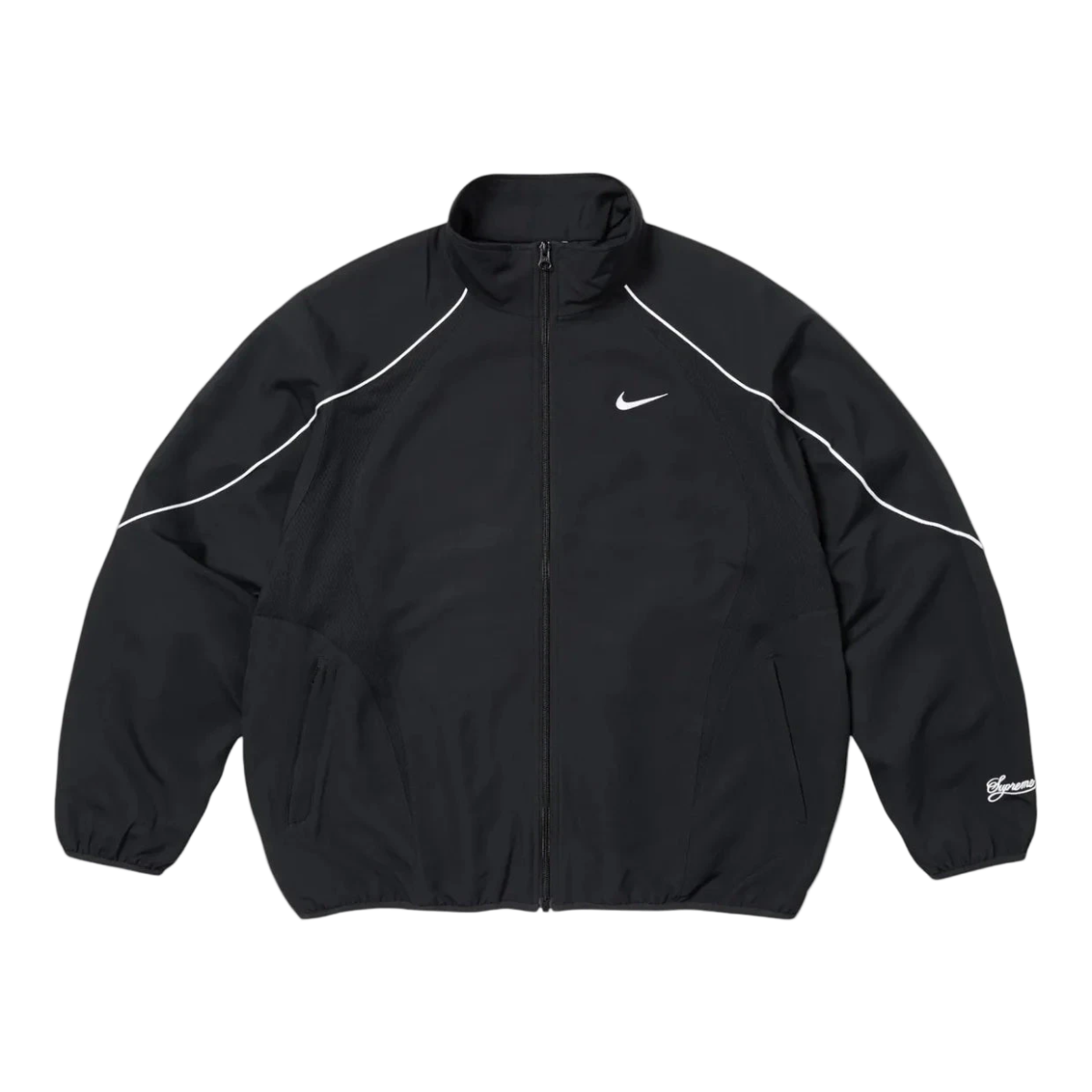 Supreme Nike Track Jacket Black | HF9622-010| CollectKicks