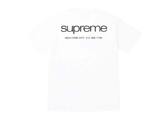 Supreme NYC Tee White | CollectKicks