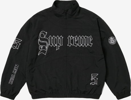 Supreme Old English Track Jacket Black  – sneaker autêntico da CollectKicks