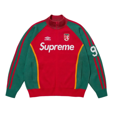 Supreme Umbro Zip Up Sweater Red  – sneaker autêntico da CollectKicks