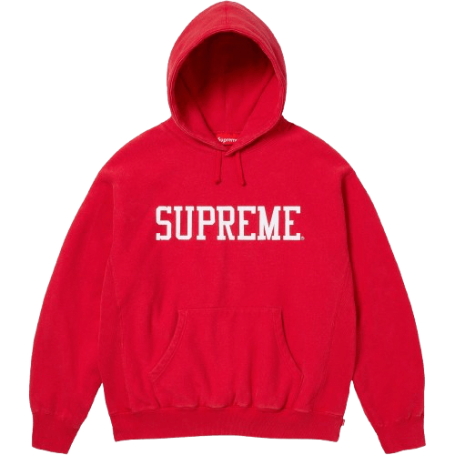 Supreme Varsity Hooded Sweatshirt Red  – sneaker autêntico da CollectKicks
