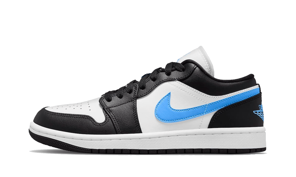 Air Jordan 1 Low Black University Blue White  – sneaker autêntico da CollectKicks
