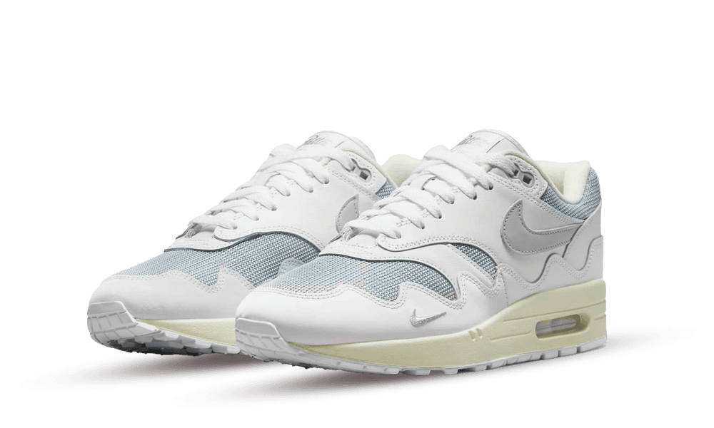 Nike Air Max 1 Patta Waves White Silver  – sneaker autêntico da CollectKicks